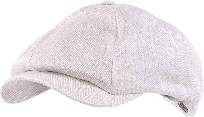 A baseball cap for men with a curved brim and a structured crown. The cap features an embroidered logo or design on the front and an adjustable strap at the back for a customizable fit.